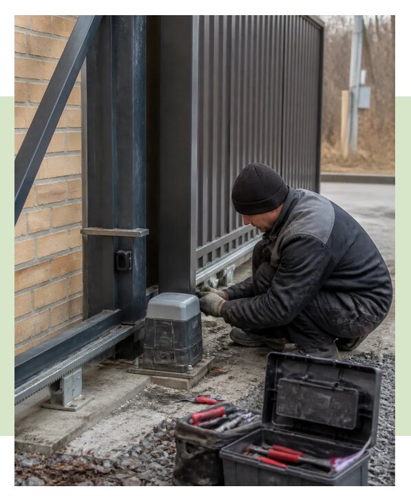 Ремонт откатных ворот в Новомосковске по цене от 6711 р. | ЗаборЭксеперт-Нвм